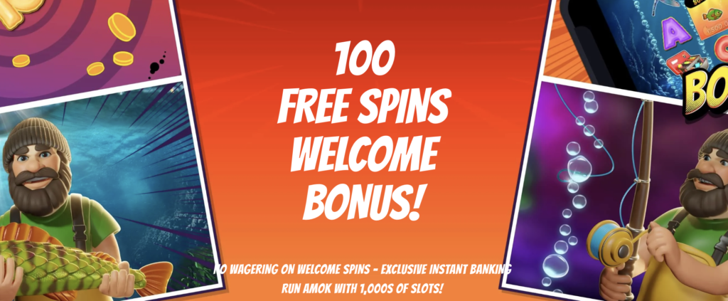 amok casino bonus 100 free spins