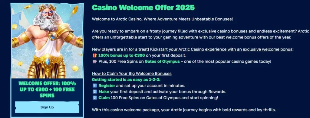 Casino bonusar arctic casino